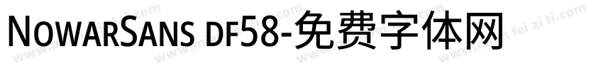 NowarSans df58字体转换